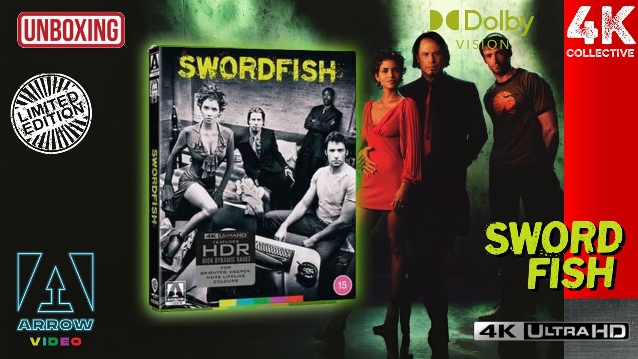 Swordfish 4K UltraHD Blu-Ray Arrow Video Limited Edition Unboxing