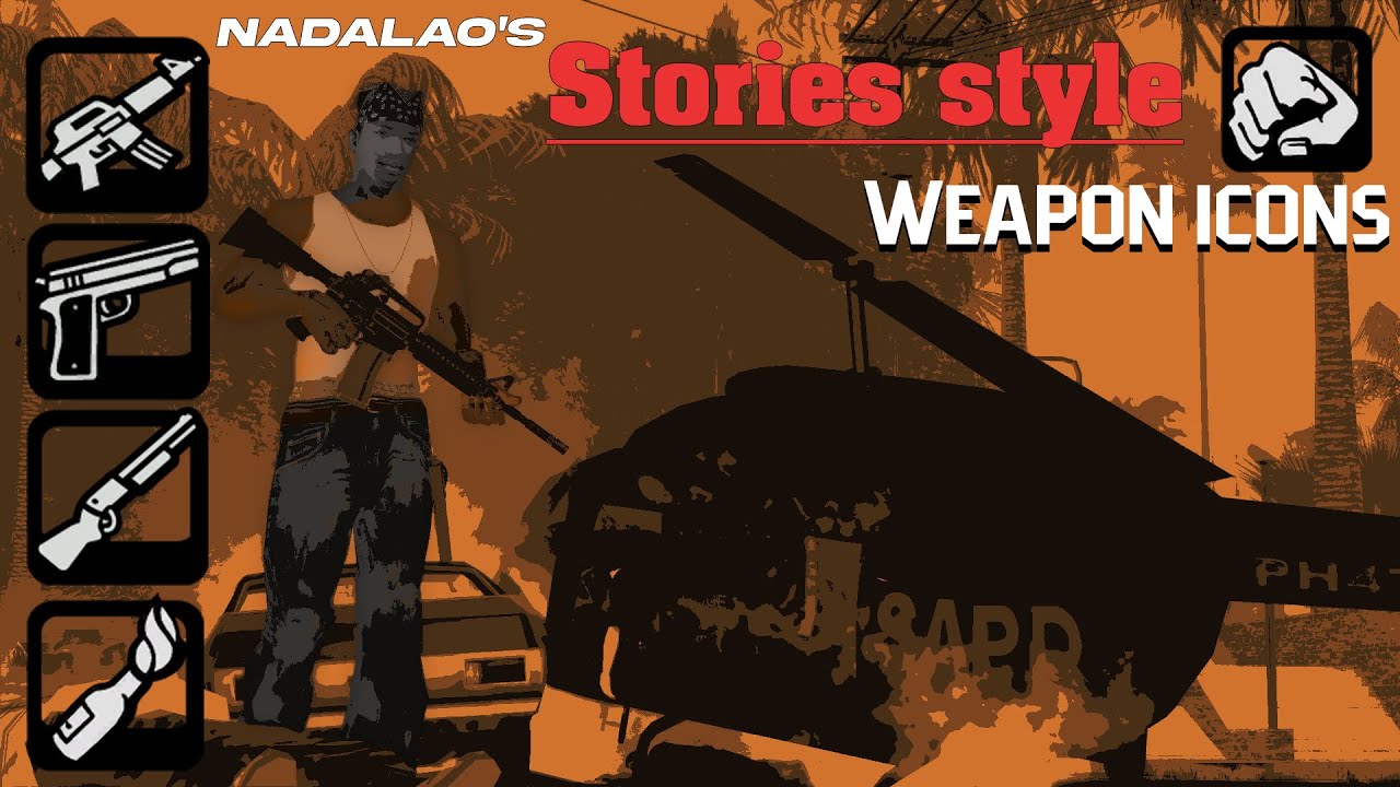 SA Nadalao Weapon Icons in Stories Style