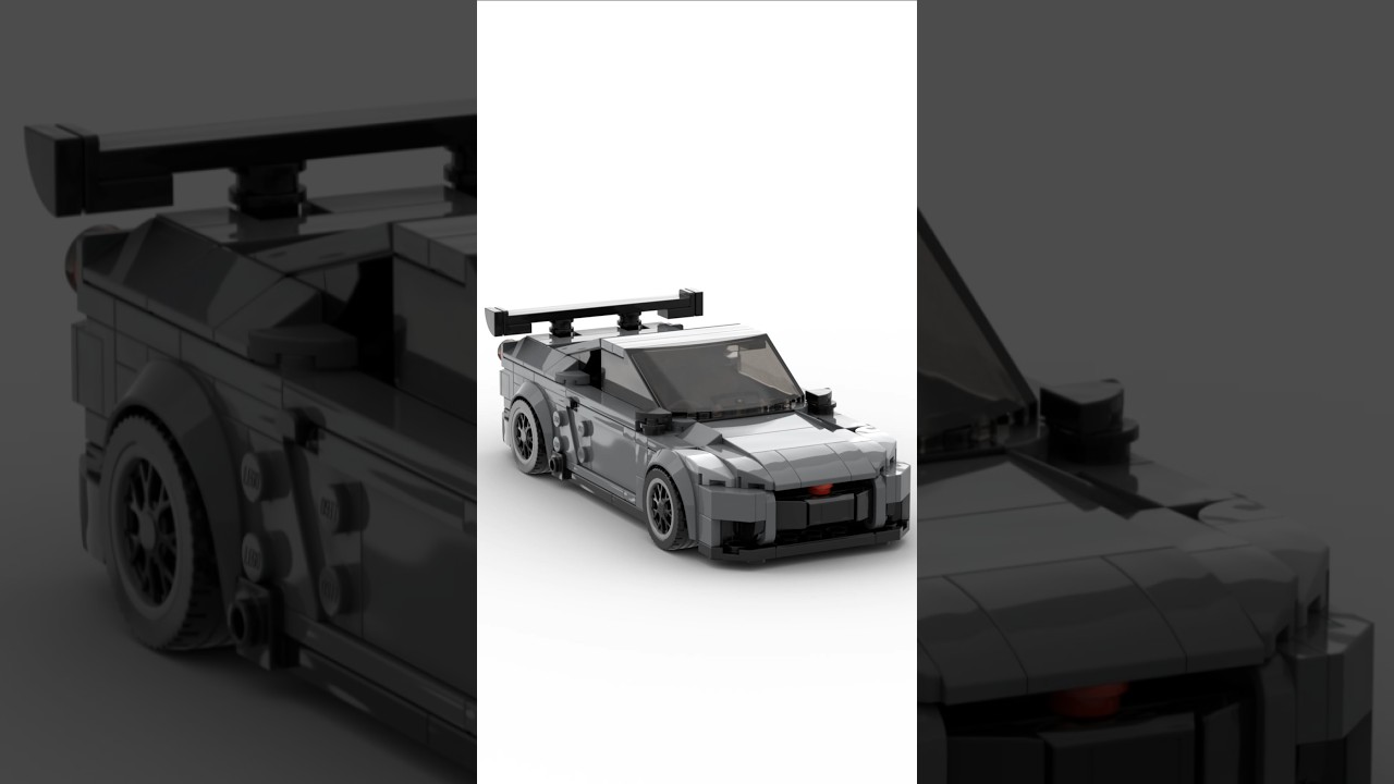 Lego Nissan GTR R35 animated build Moc by C.M.D on Rebrickable 