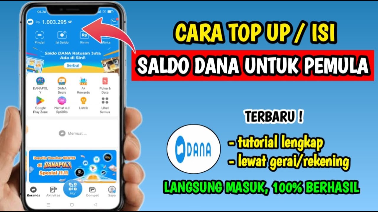 Cara Isi Saldo Dana | Cara Top Up Dana