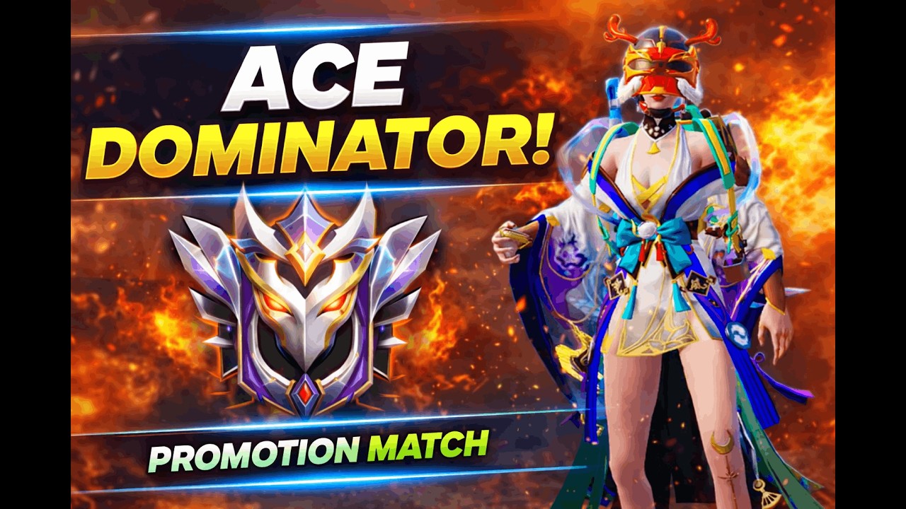 ACE DOMINATOR Rank Push 🔥 Promotion Match Clutch Gameplay