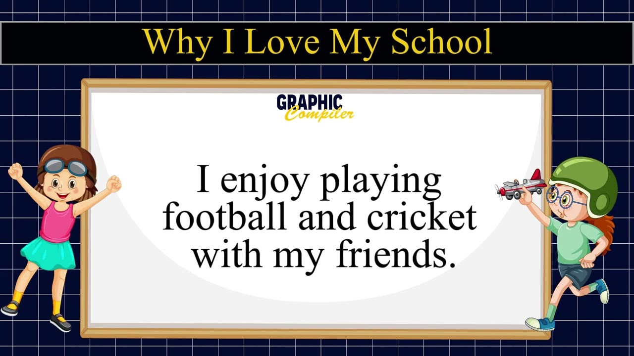 📚 Why I Love My School | Short Essay for Kids 🏫