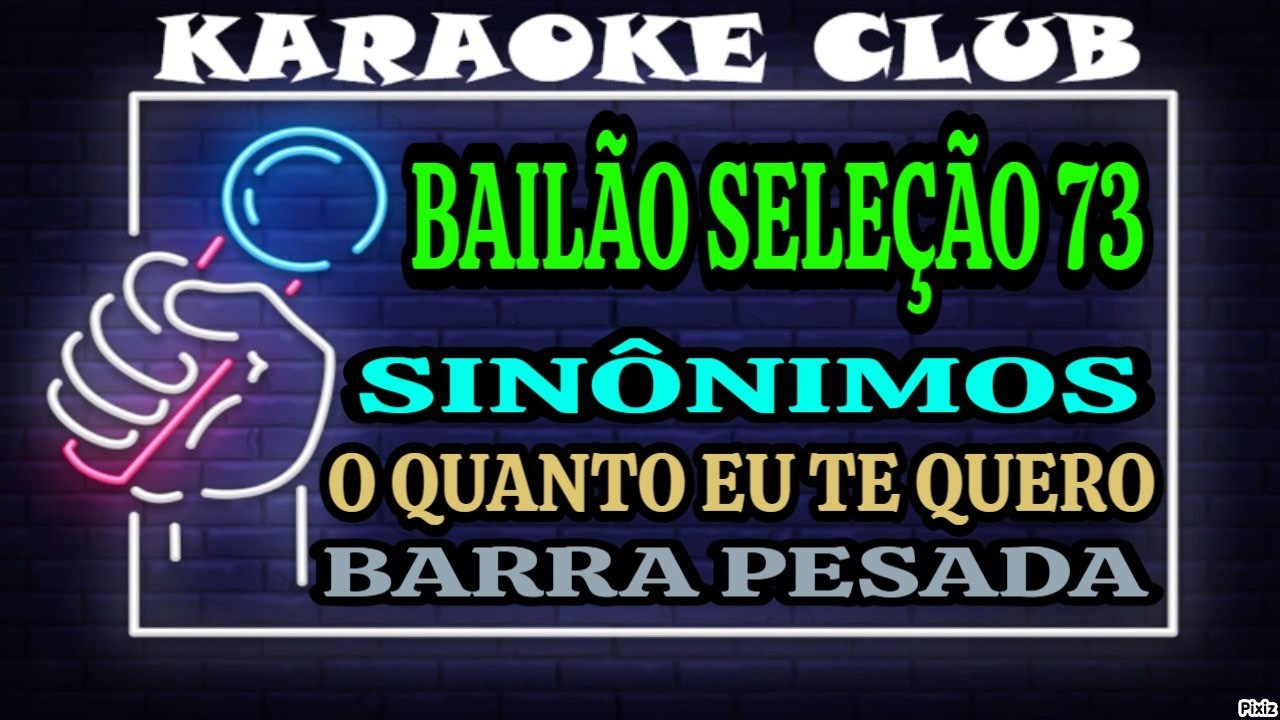 BAILÃO SELEÇÃO 73 - SINÔNIMOS+O QUANTO EU TE QUERO+BARRA PESADA ( KARAOKÊ )