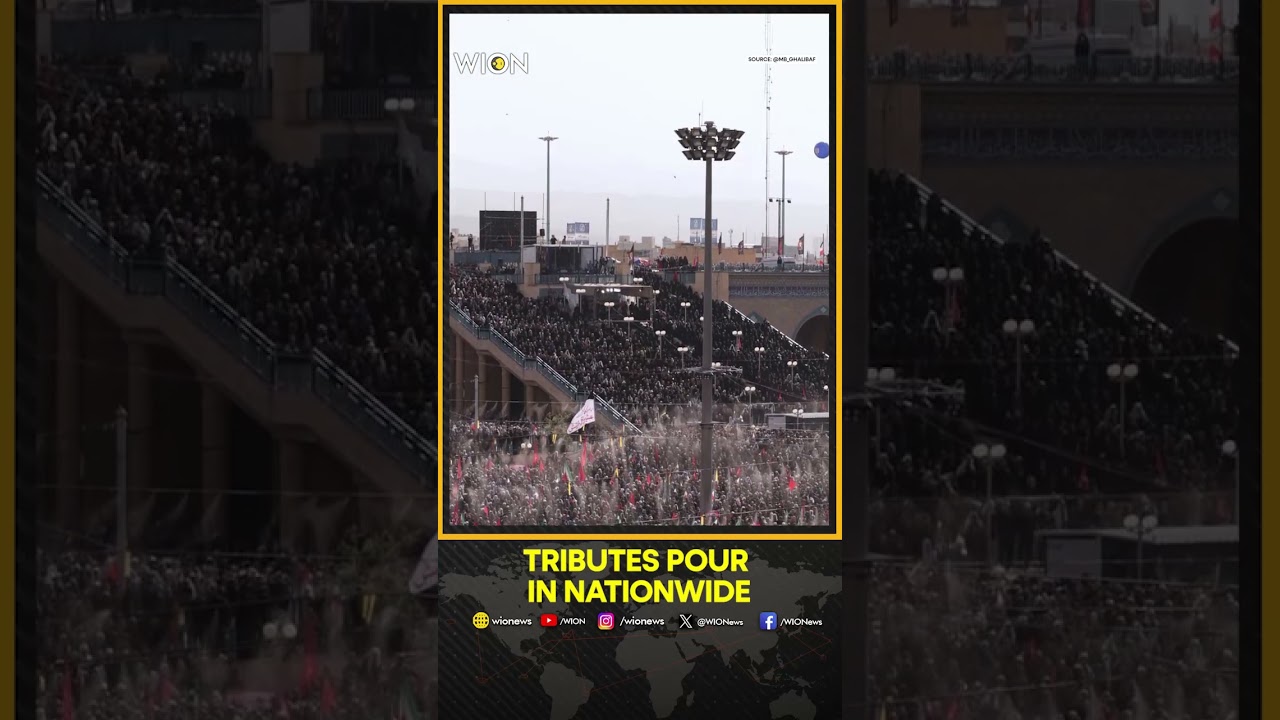 Iran Parliament Speaker Hails Massive Public Turnout at Khamenei Funeral | WION Shorts