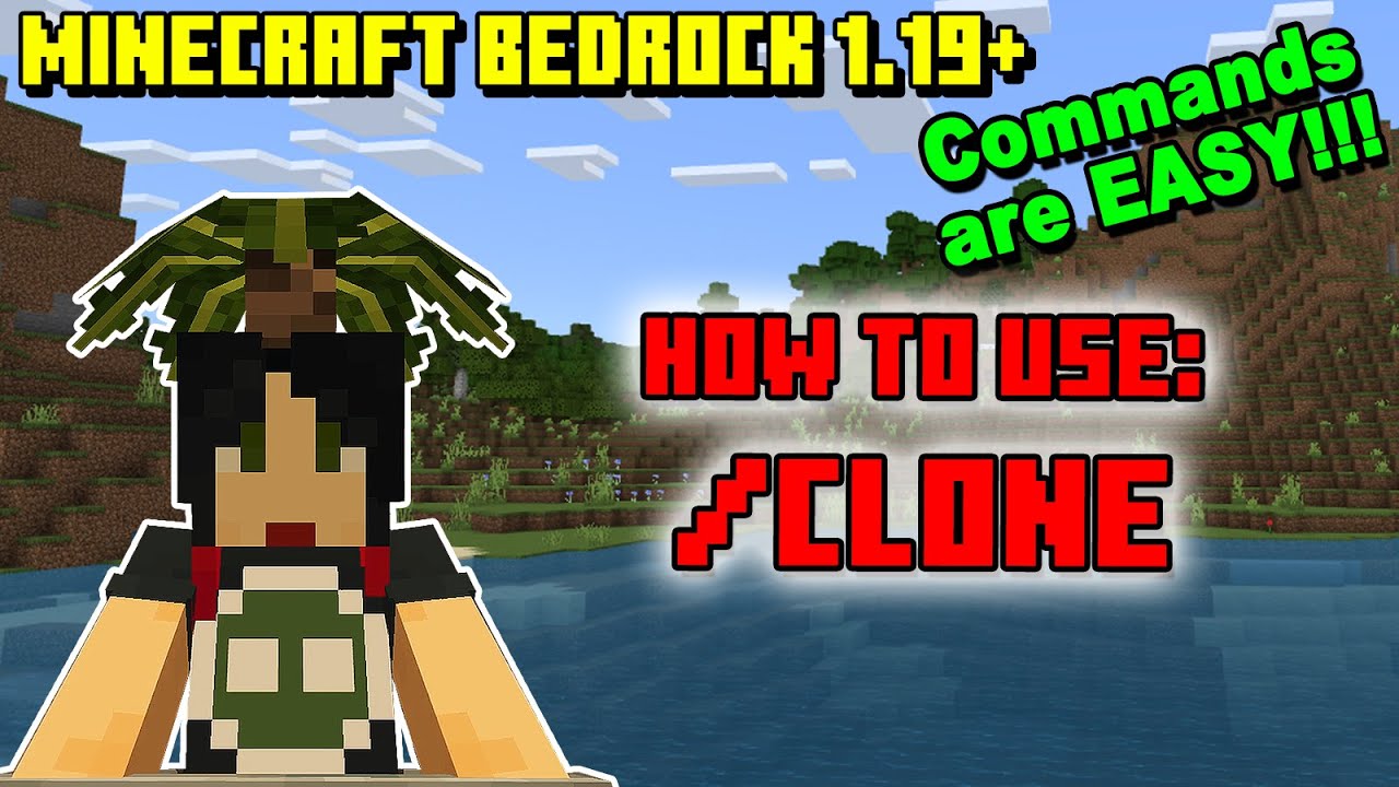 How to use /clone command - Minecraft Bedrock 1.19+
