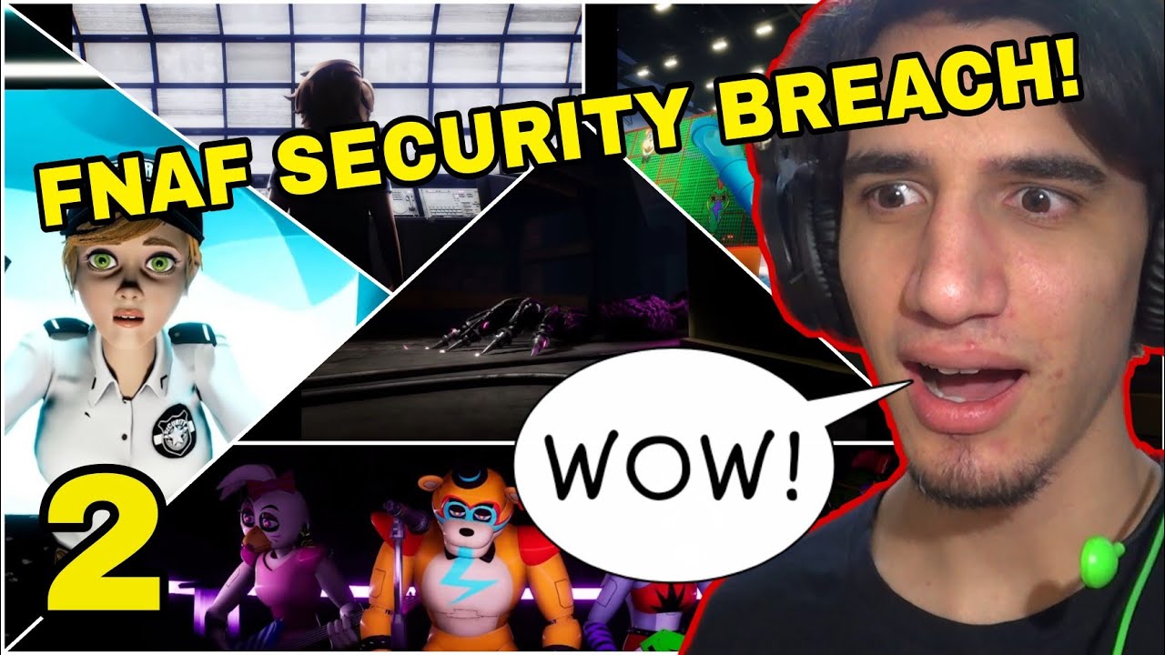 REACTION - Trailer 2 FNAF SECURITY BREACH (Analisi e Teorie)