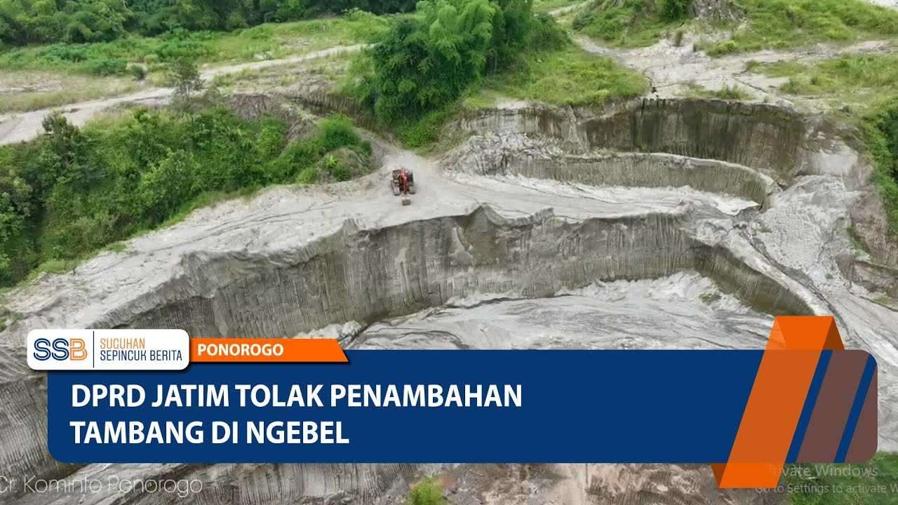 PONOROGO - DPRD Jatim Tolak Penambahan Tambang di Ngebel