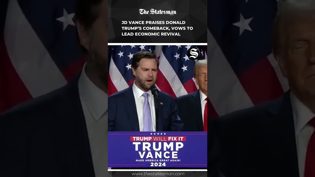 JD Vance praises Donald Trump’s comeback, vows to lead economic revival