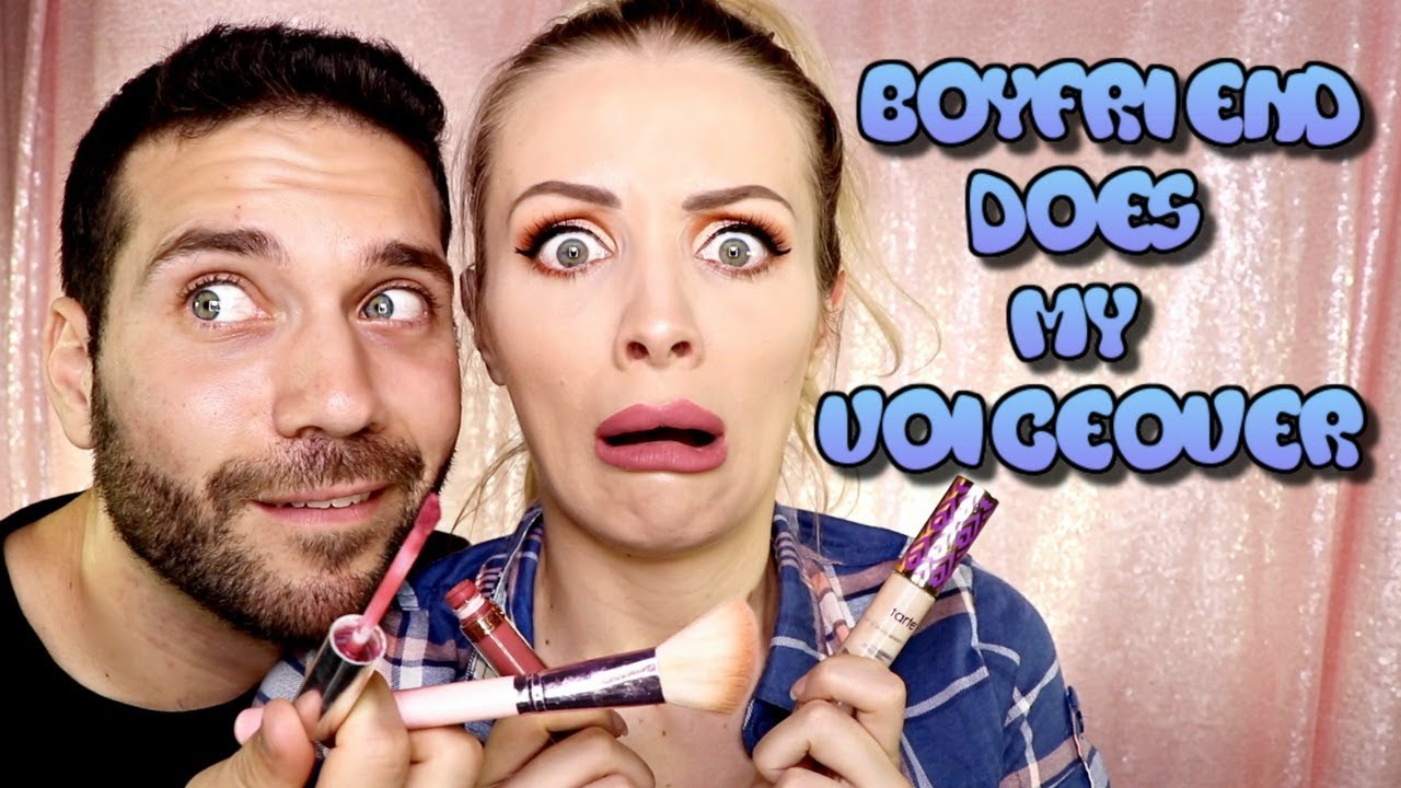 Boyfriend does my voiceover! Makeup Challenge! | Annelise Jr