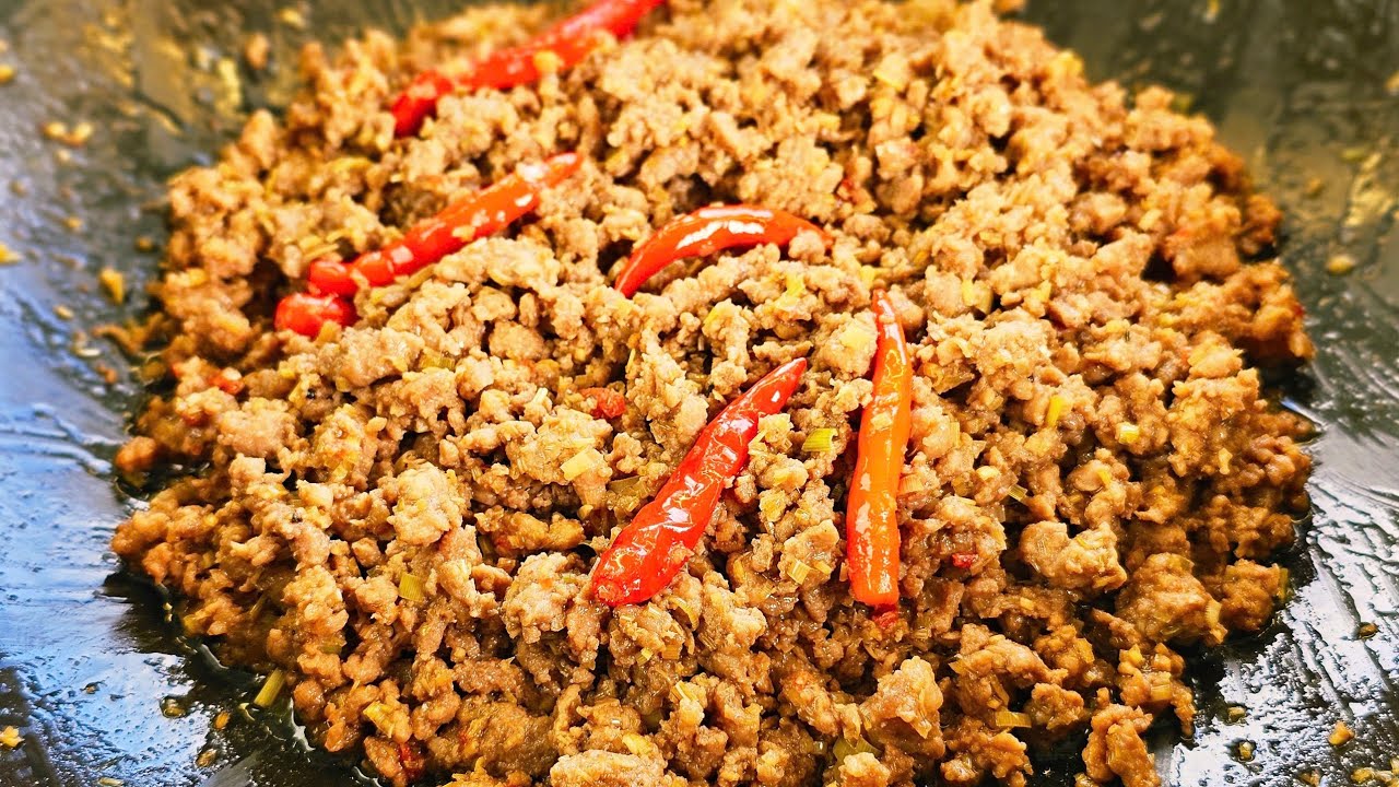 Cách Làm Thịt Bằm Rang Ruốc Sả Nhanh Gọn
