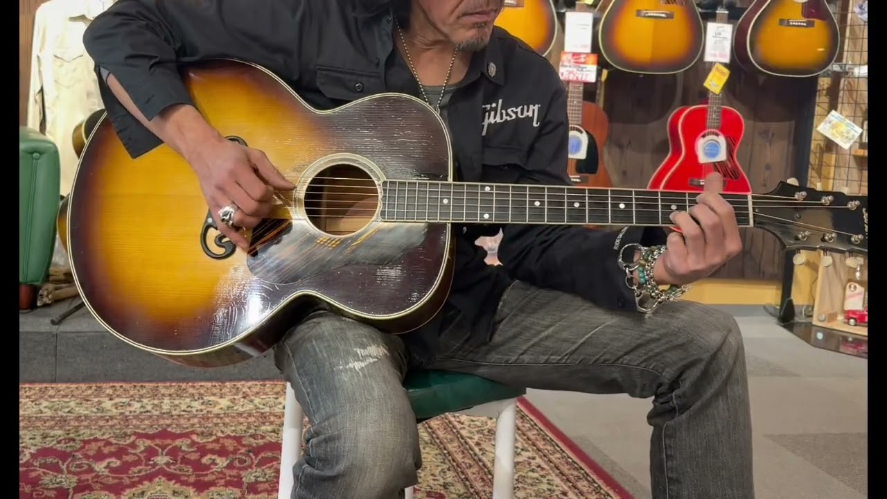 【試奏動画】Gibson Custom Shop Murphy Lab 1939 SJ-100 Heavy Aged #20685002