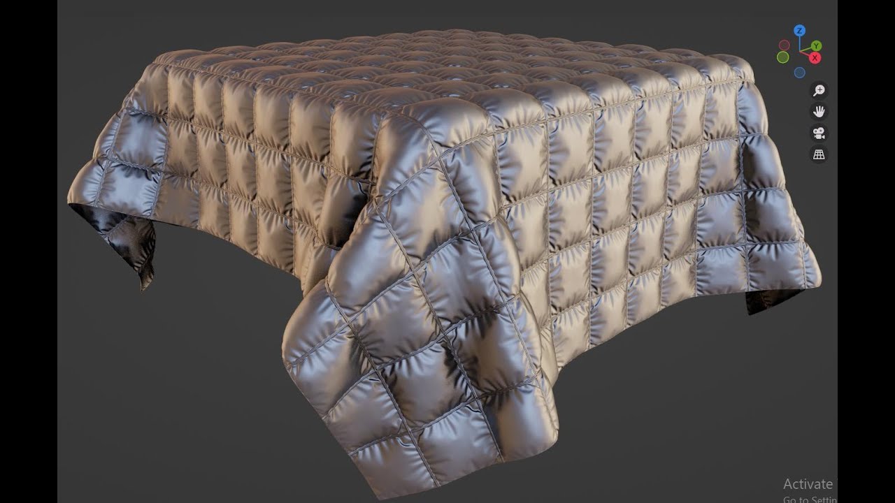 Design a Realistic Blanket with the Tissue Addon