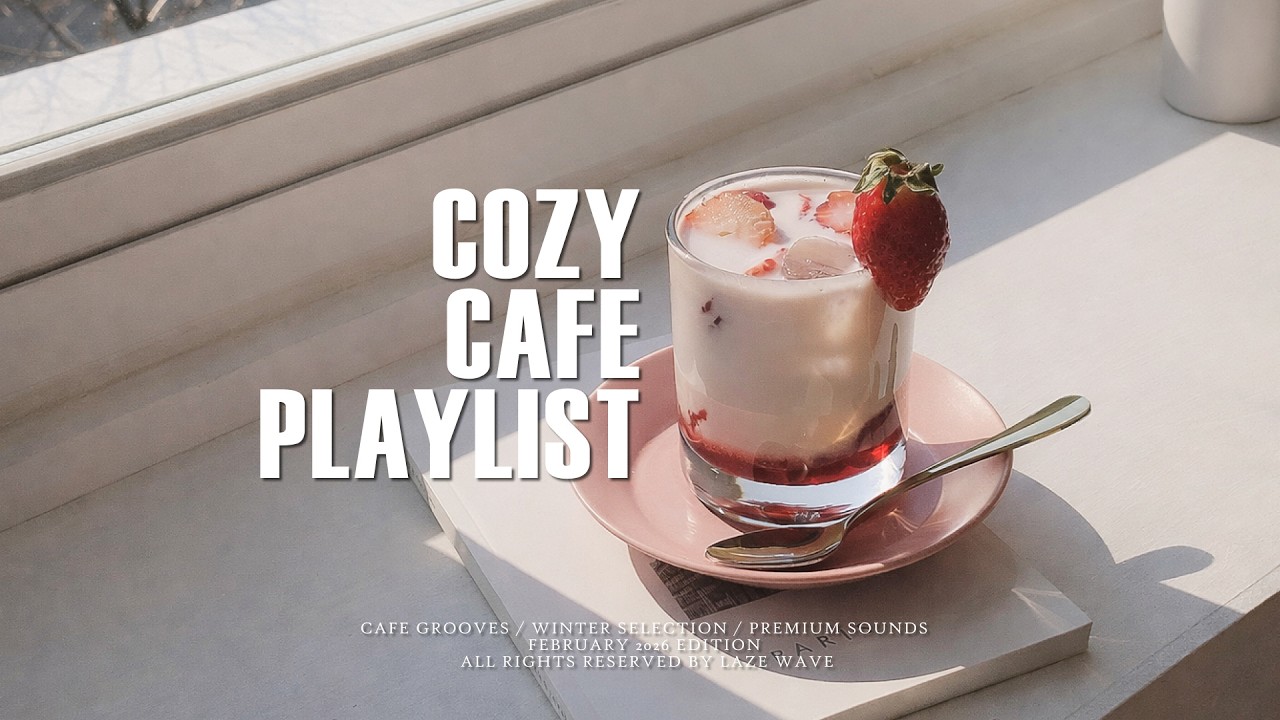 𝐏𝐥𝐚𝐲𝐥𝐢𝐬𝐭 [Cafe] 햇살 아래 딸기 라떼 한 잔의 여유🍓 포근한 오후 카페 팝 플레이리스트