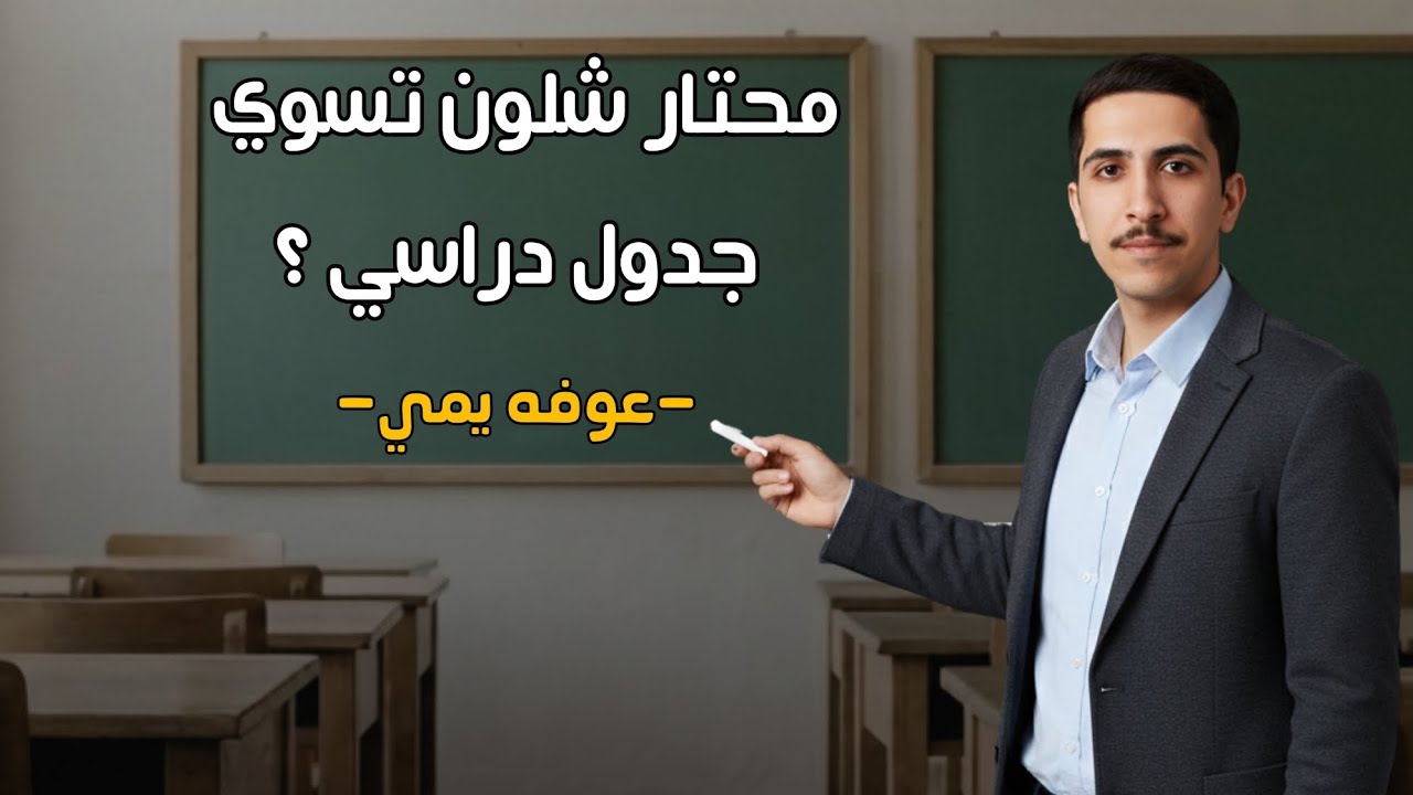 نظم جدولك الدراسي وياي بسهولة 