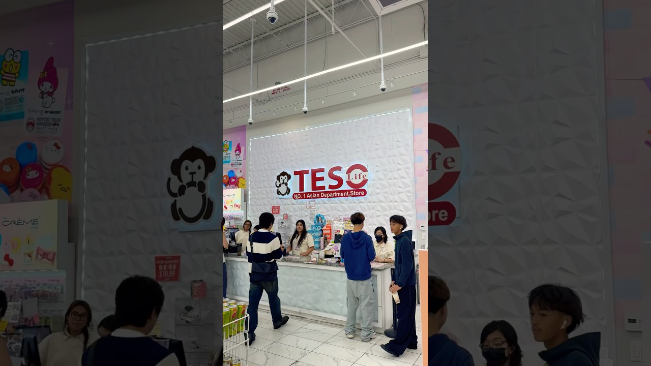 Teso Life Atlanta 🛍✨ | Japan&rsquo;s Coolest Store Experience! #Tesolife #kawaii #snackhaul #shorts