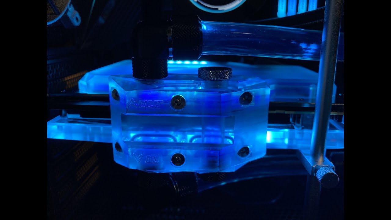 Bykski 3090 Xtreme waterforce WB gpu block with active backplate installation