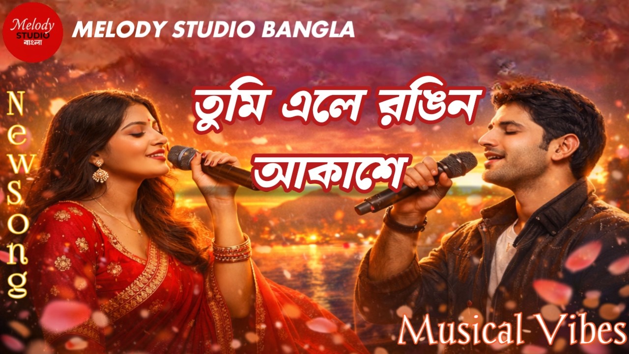 Tumi Ele Rongin Akashe । তুমি এলে রঙ্গিন আকাশে । Melody Studio Bangla । New Bangla Song 2026 ।