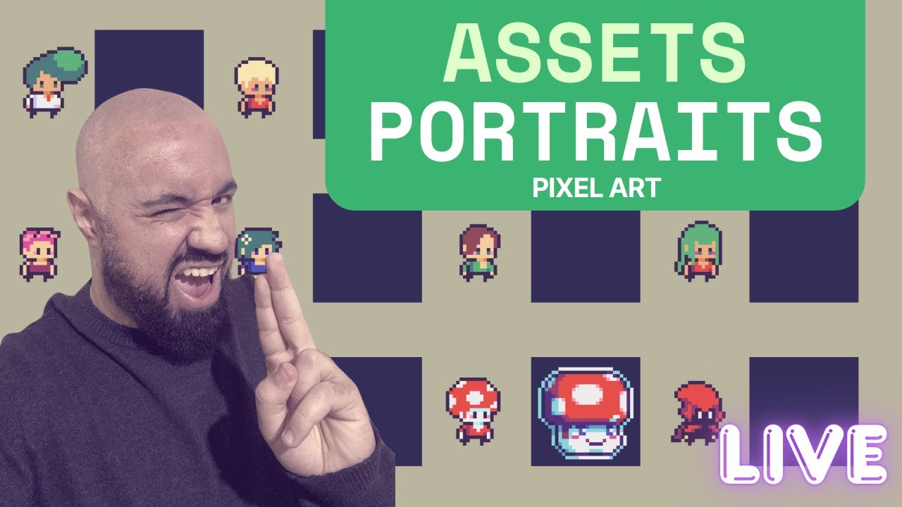 LIVE PIXEL ART - Criando portraits