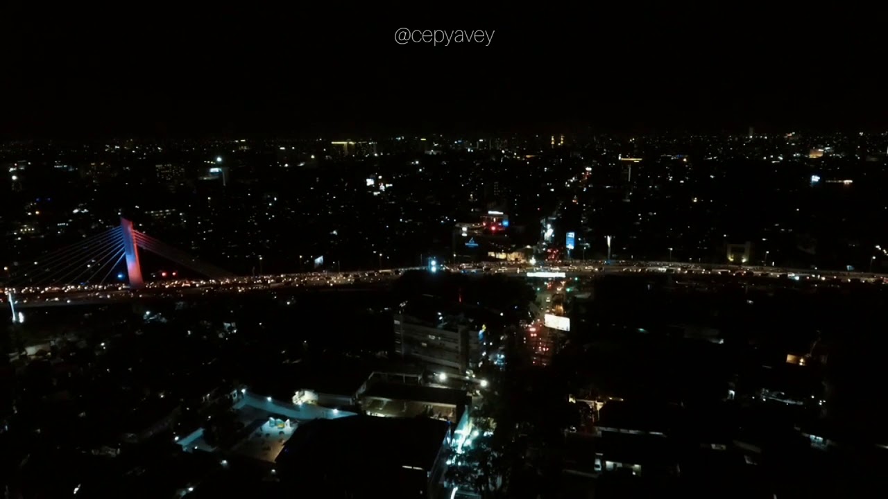 Tahun Baru 2019 di Jembatan Pasopati Bandung | CEPYAVEY | Drone View