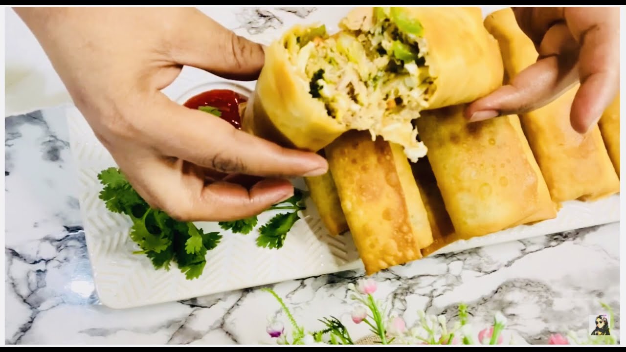 Ethiopian:  How To Make Tuna Egg Spring Rolls Recipe