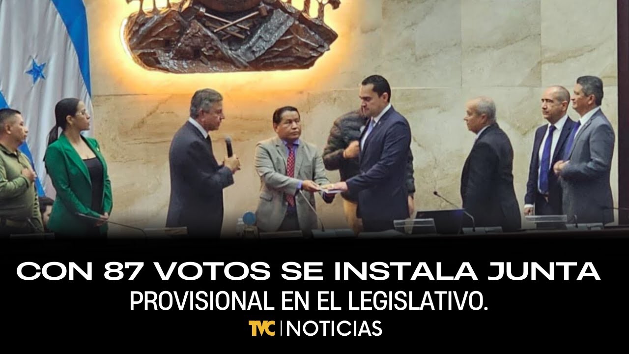 Con 87 votos se instala junta directiva provisional en el Legislativo.