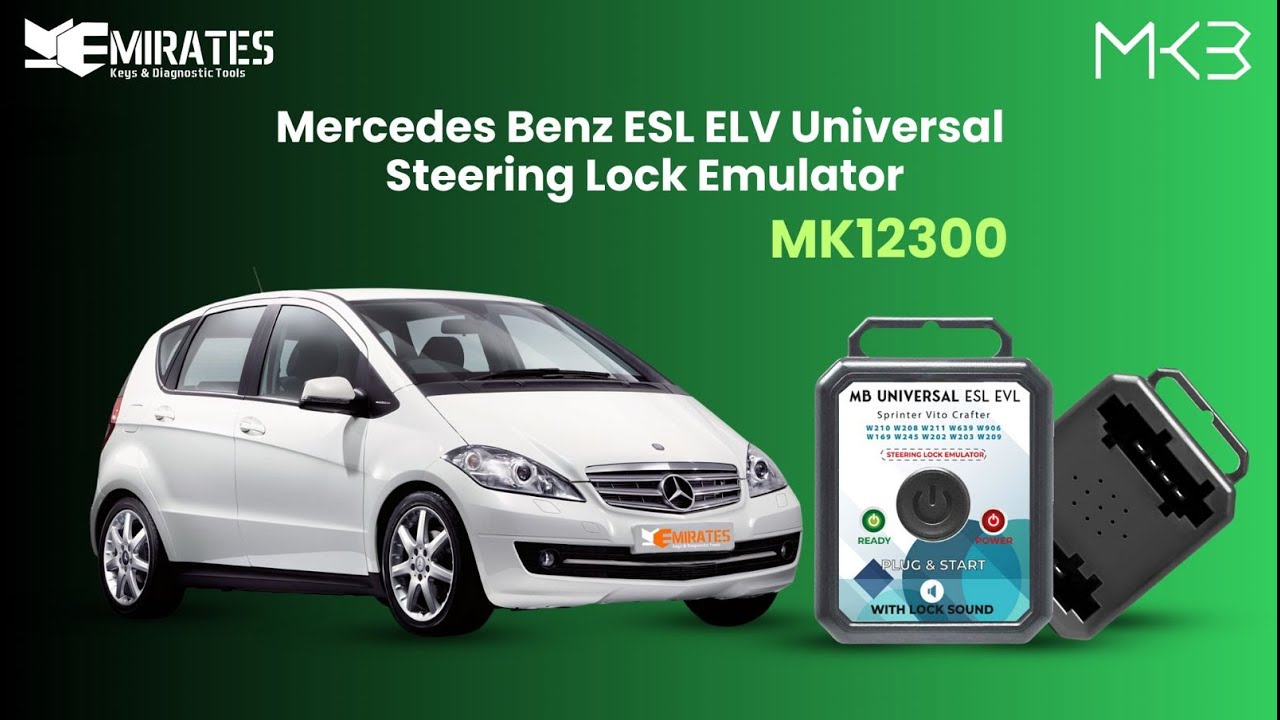 Mercedes Benz ESL ELV Universal MK3 Steering Lock Emulator Plug & Play