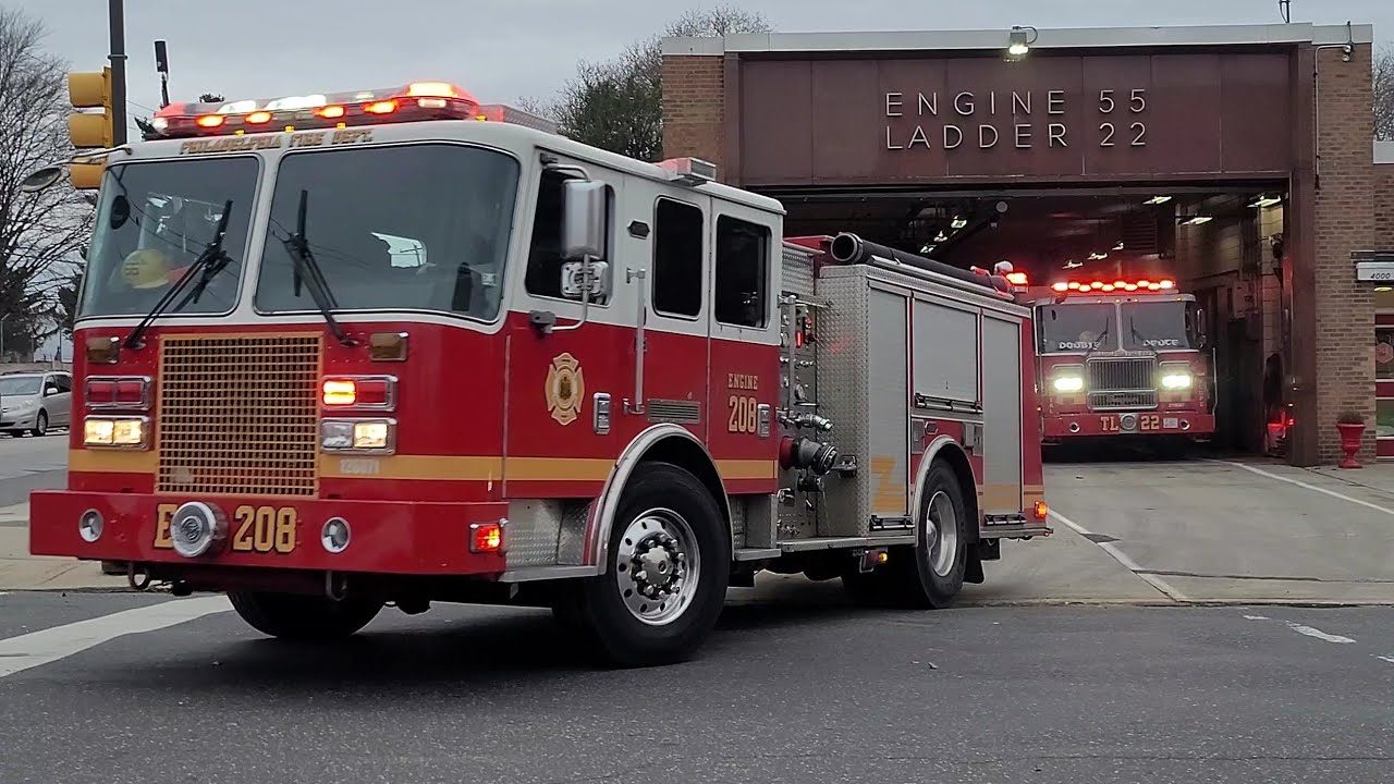 PFD Engine 55 & Tower Ladder 22 Responding **SPARE, PEAKED Q'S & HORN**