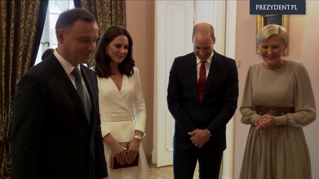 Wills and Kate with a visit to the President of the Republic of Poland.