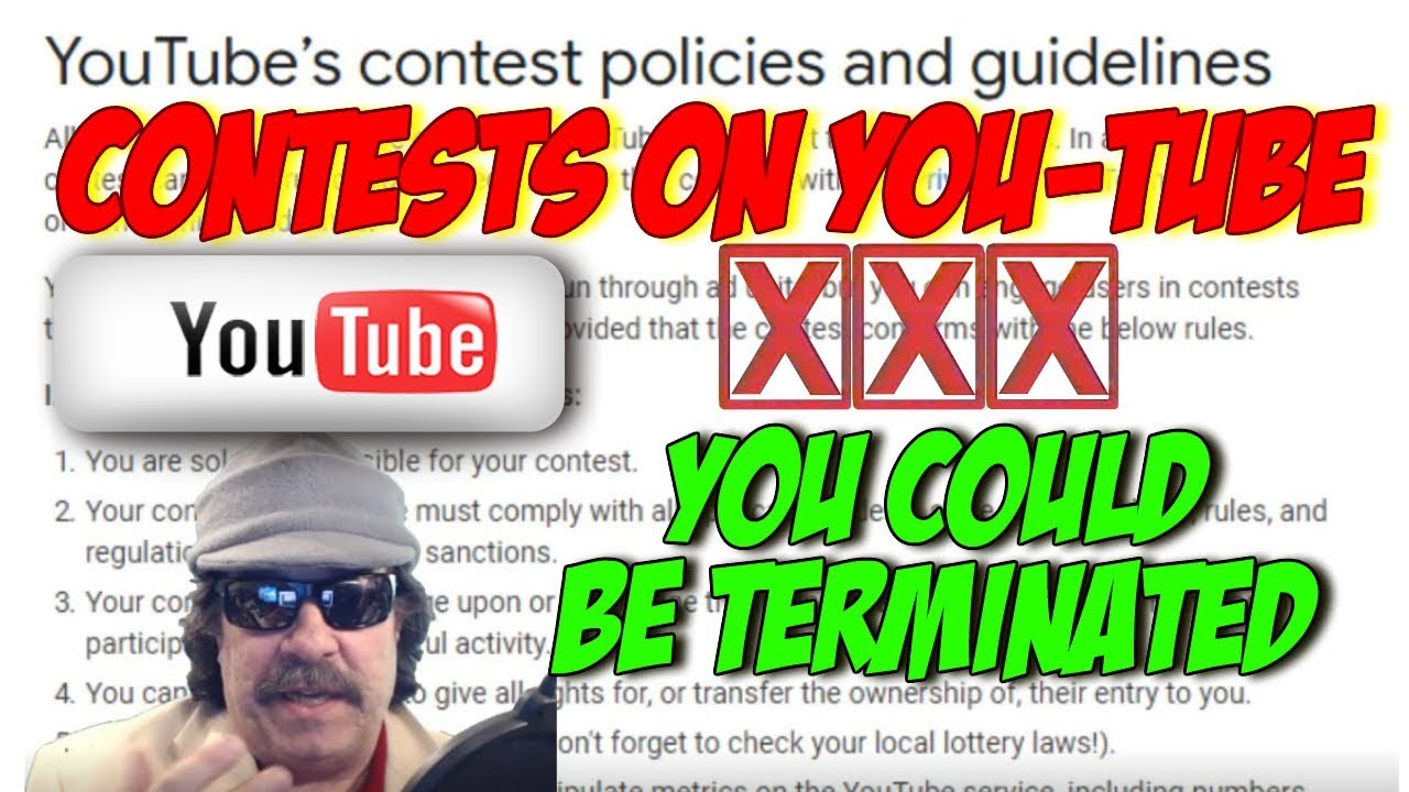 Contests And Giveaways - You Could Lose Your Channel Must watch