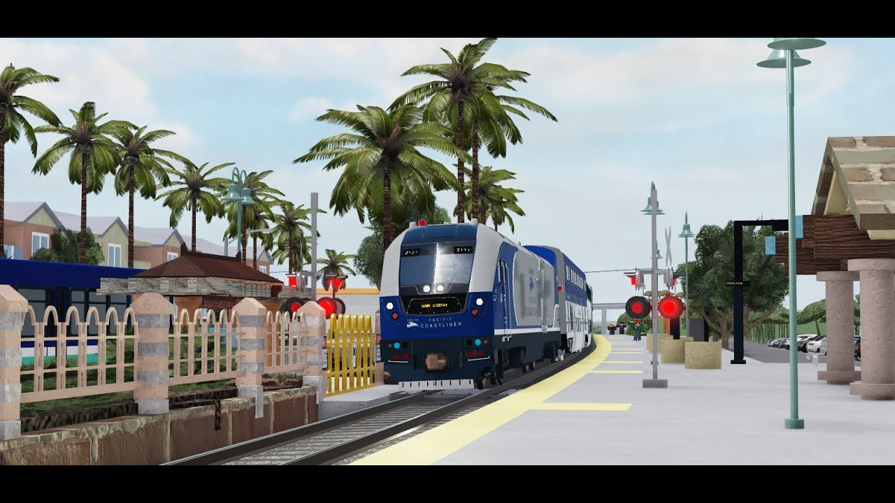 Railfanning Carlsbad, CA - Roblox SoCal Train Simulator - 90 MPH Amtraks, Train Racing, & More!