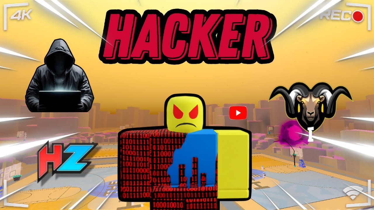 I PLAYED ON MY FREINDS ACCOUNT AND RAN INTO HACKERS | Roblox hoopz | *CRAZY ENDING*