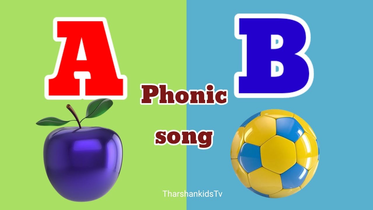 Phonic song alphabet song abcd song abc song tharshankidstv kids learning video aforapple bforball 