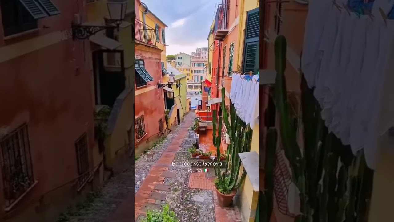 Boccadasse Genova Liguria Italy 🇮🇹#shorts #liguria #italy