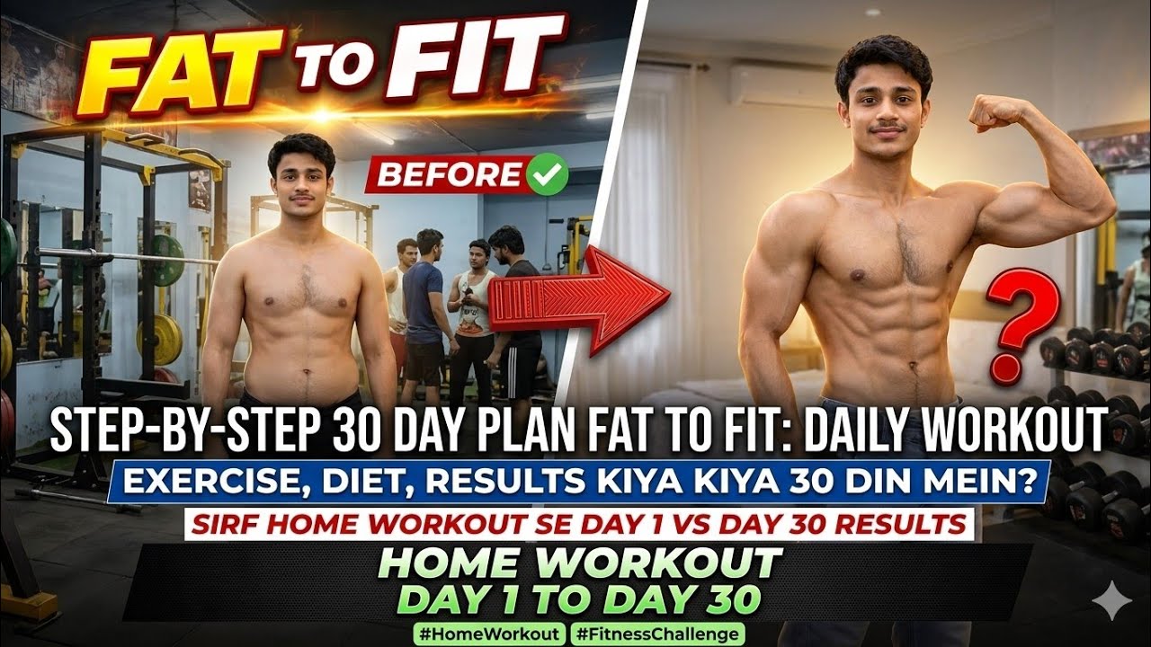 Day7/30 Din Me Fat Lose 🔥 | No Equipment Home Workout | Weight Loss Hindi 