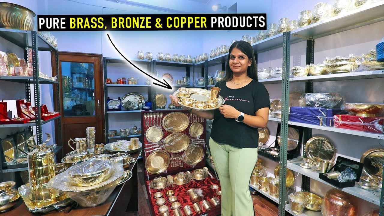 Brass City Moradabad Utensils Wholesale Market || Brass, Bronze & Copper Crockery || Brass Utensils