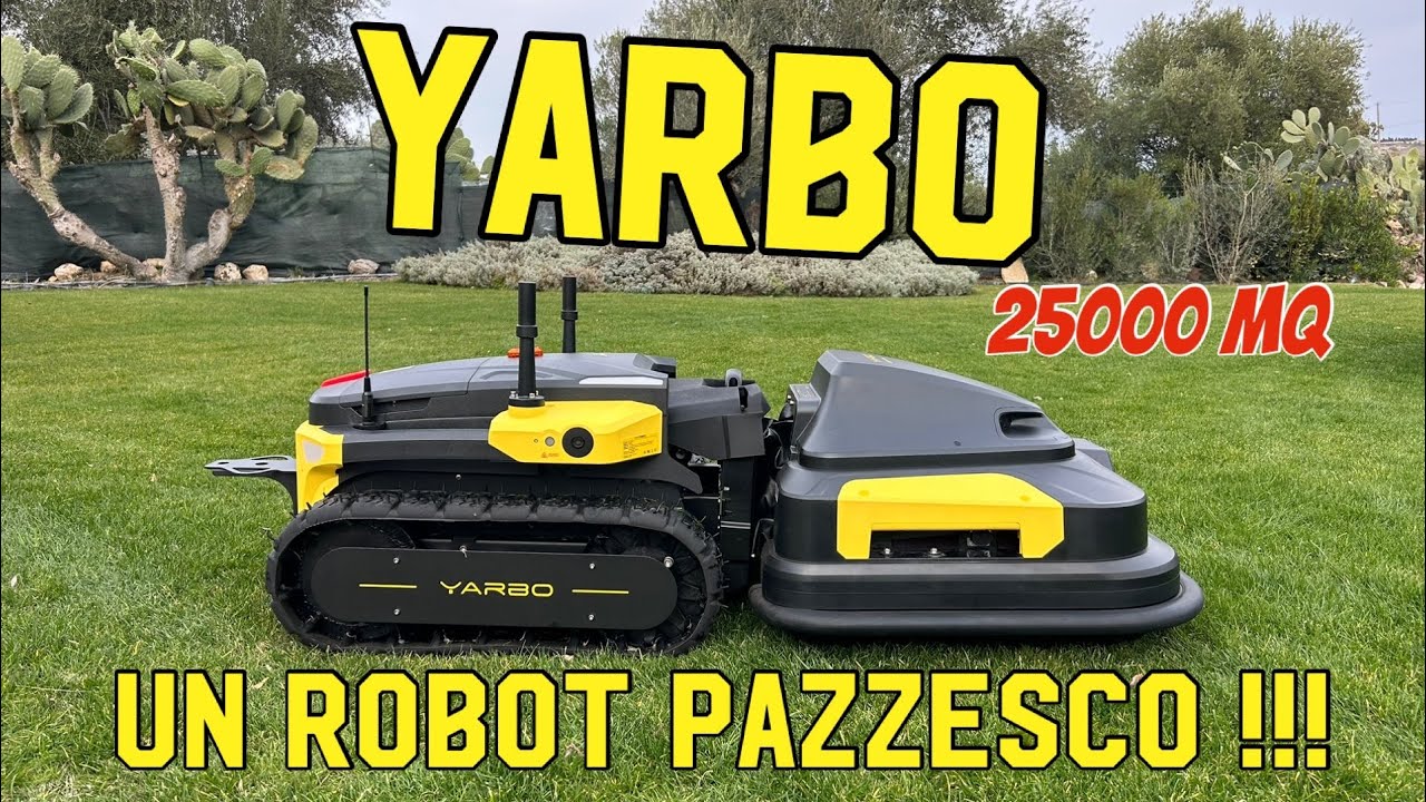 Yarbo robot rasaerba spazzaneve cingolato rtk satellitare - video review