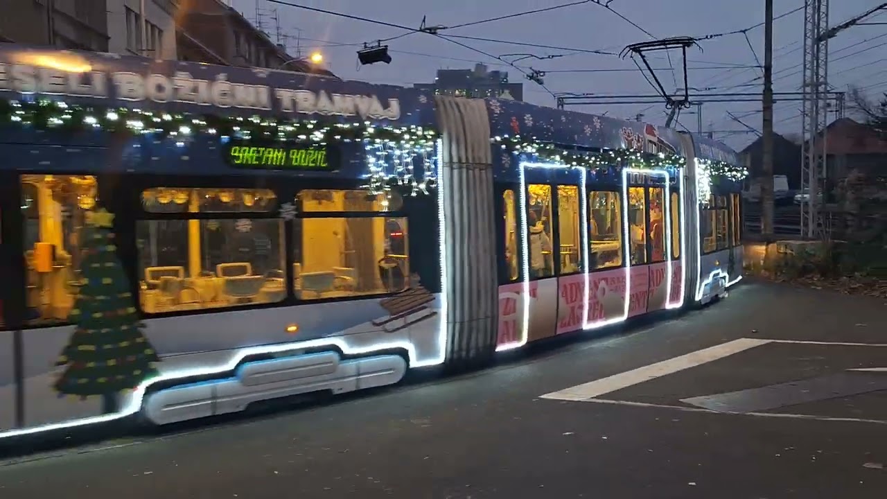 Trams Zagreb 3205 - ZET KONČAR Advent tram - Jagićeva Zagreb.