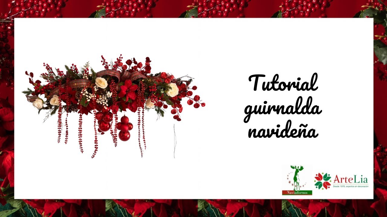 Cómo hacer una guirnalda navideña para tu puerta🎄 | Tutoriales navideños | DIY | Christmas