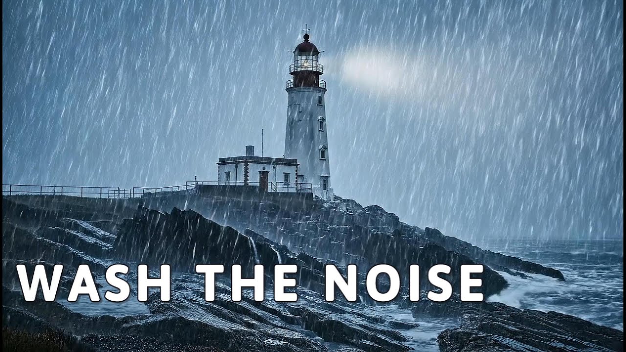 Noise Washed Clean | Heavy Rain on Ancient Stone Walls (1 Hour)