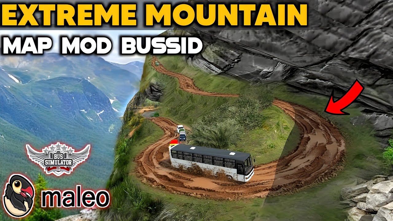 СКАЧАТЬ! 🔥 Мод карты Ets2 Extreme Mountain для Bus Simulator Indonesia. Карта Bussid Mod 4.3.3