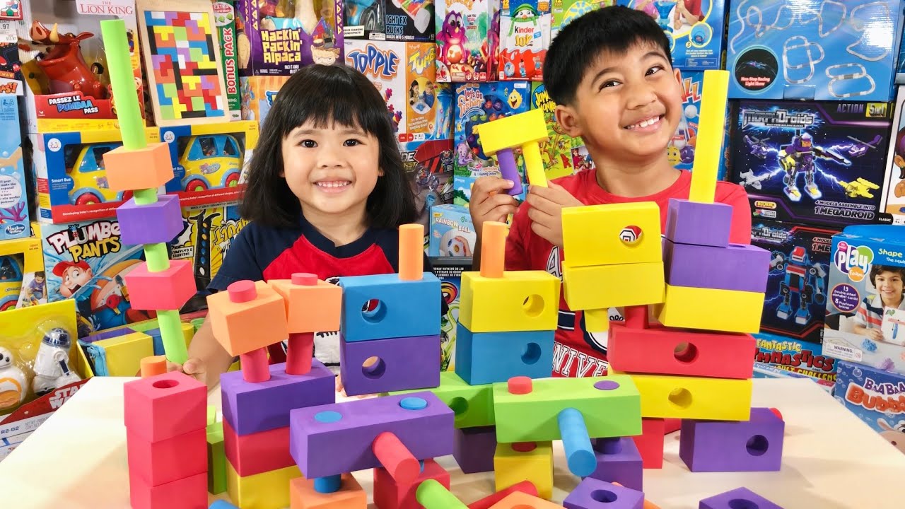 Foam Blocks - 100 pcs from ALDI | Colorful, Light weight, and Safe for Small Kids | ALDI Toy Reviews