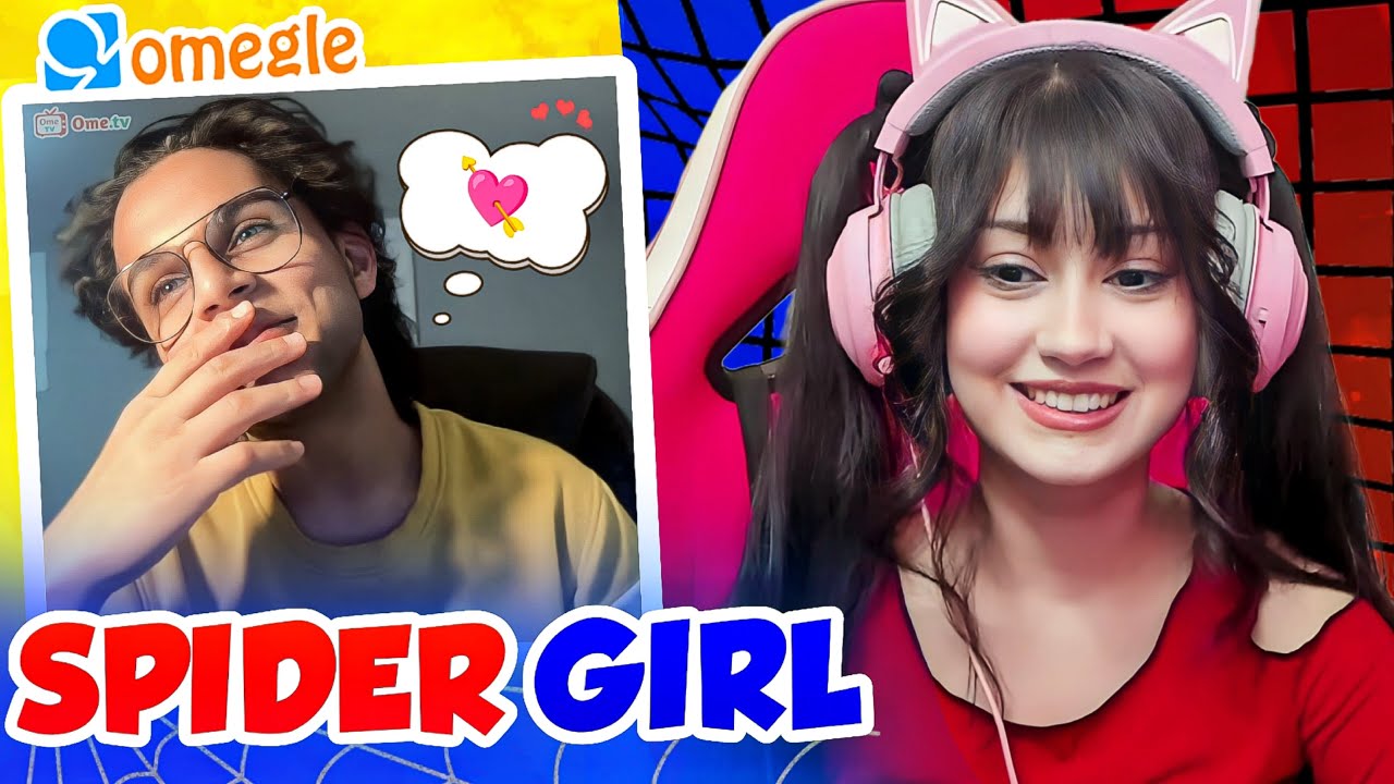 Spider Girl On OMEGLE 🤣♥️