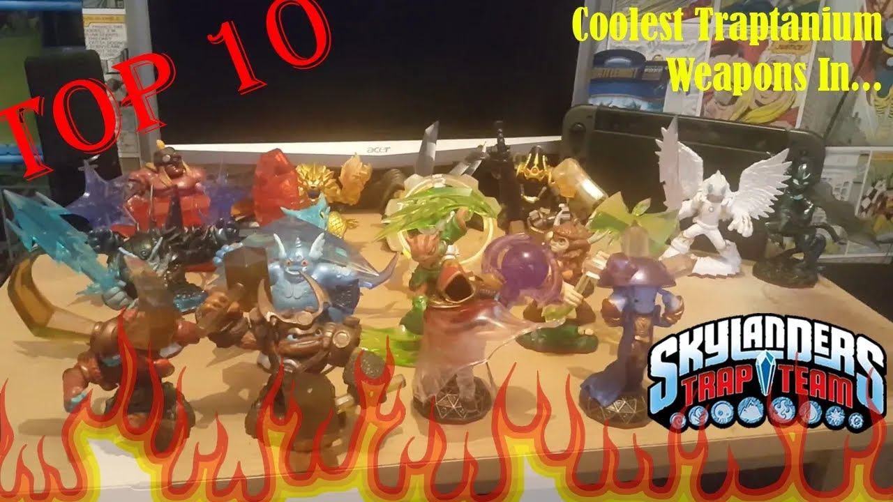 Top 10 COOLEST TrapTanium Weapons In Skylanders Trap Team!!