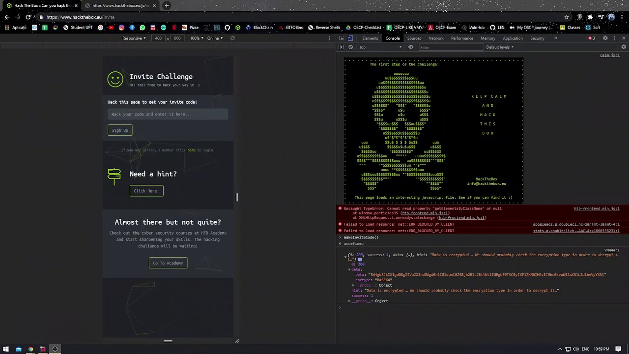 Hack The Box (HTB): How To Get Invite Code (2021)