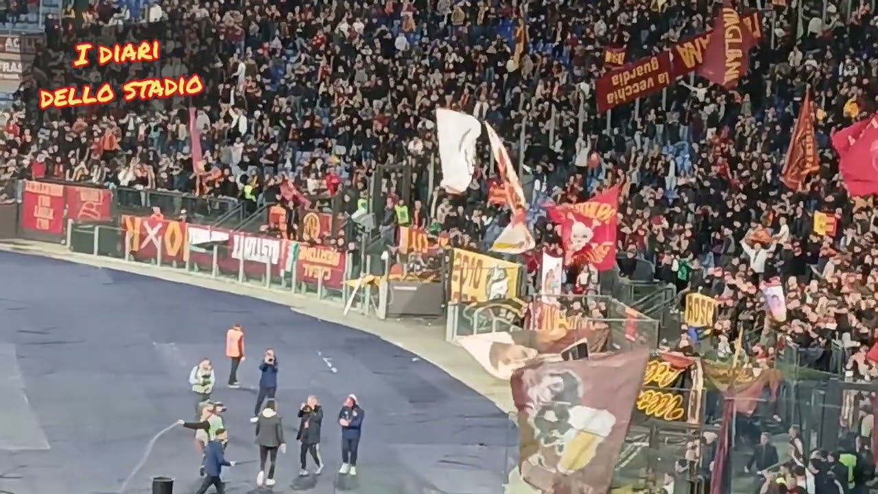 Roma-Verona 1-0, Marco Delvecchio sotto la Curva Sud