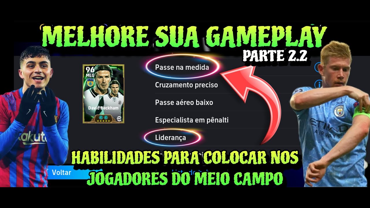 VEJA QUAIS SÃO AS MELHORES HABILIDADES PARA COLOCAR NOS JOGADORES DO MEIO CAMPO E COMO FUNCIONA CADA