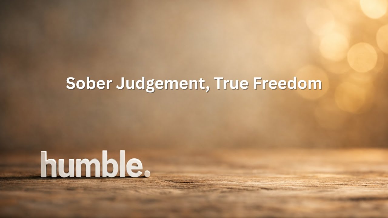 1 25 26 Humble: Sober Judgement, True Freedom