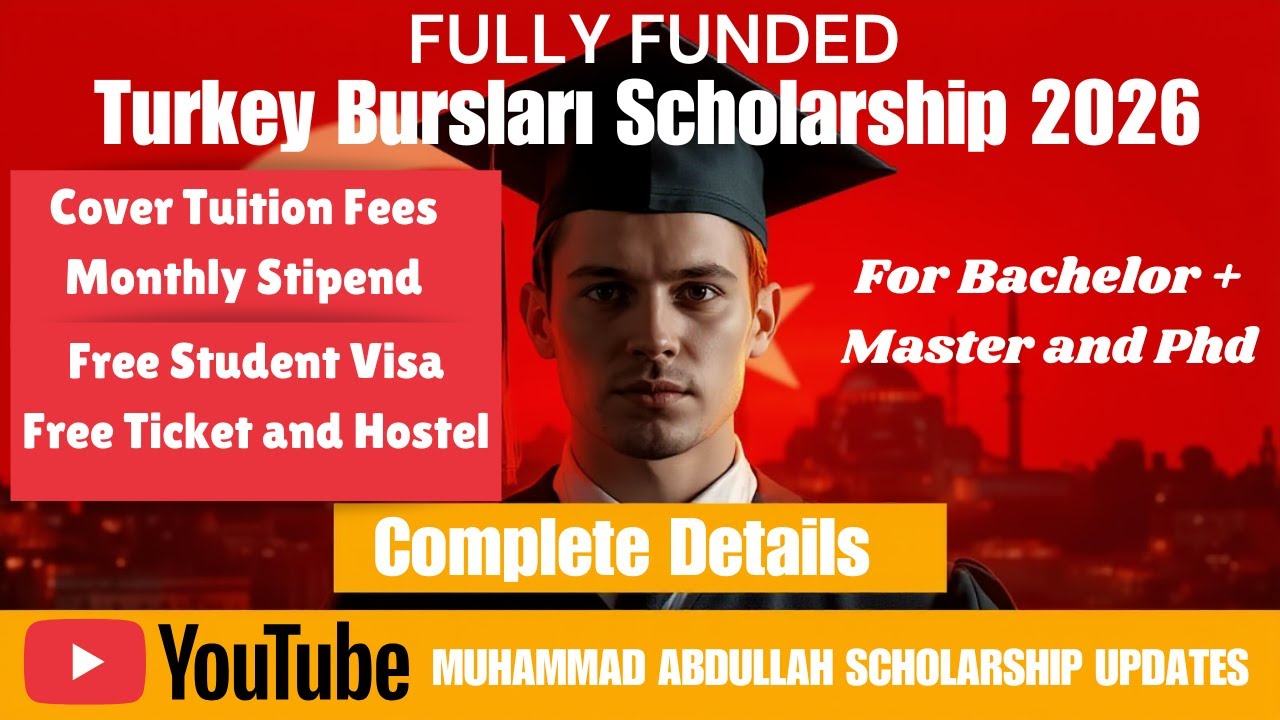 Turkey Burslari Fully Funded Scholarship 2026