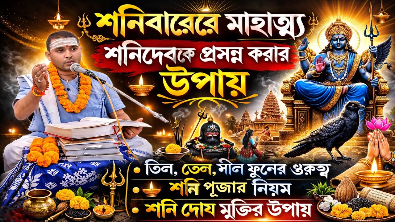 আজ শনিবার একবার শুনুন।শনি দেব কে সন্তুষ্ট করার উপায় কি?শনির দশা থেকে মুক্তির উপায় |shani dosh remedy