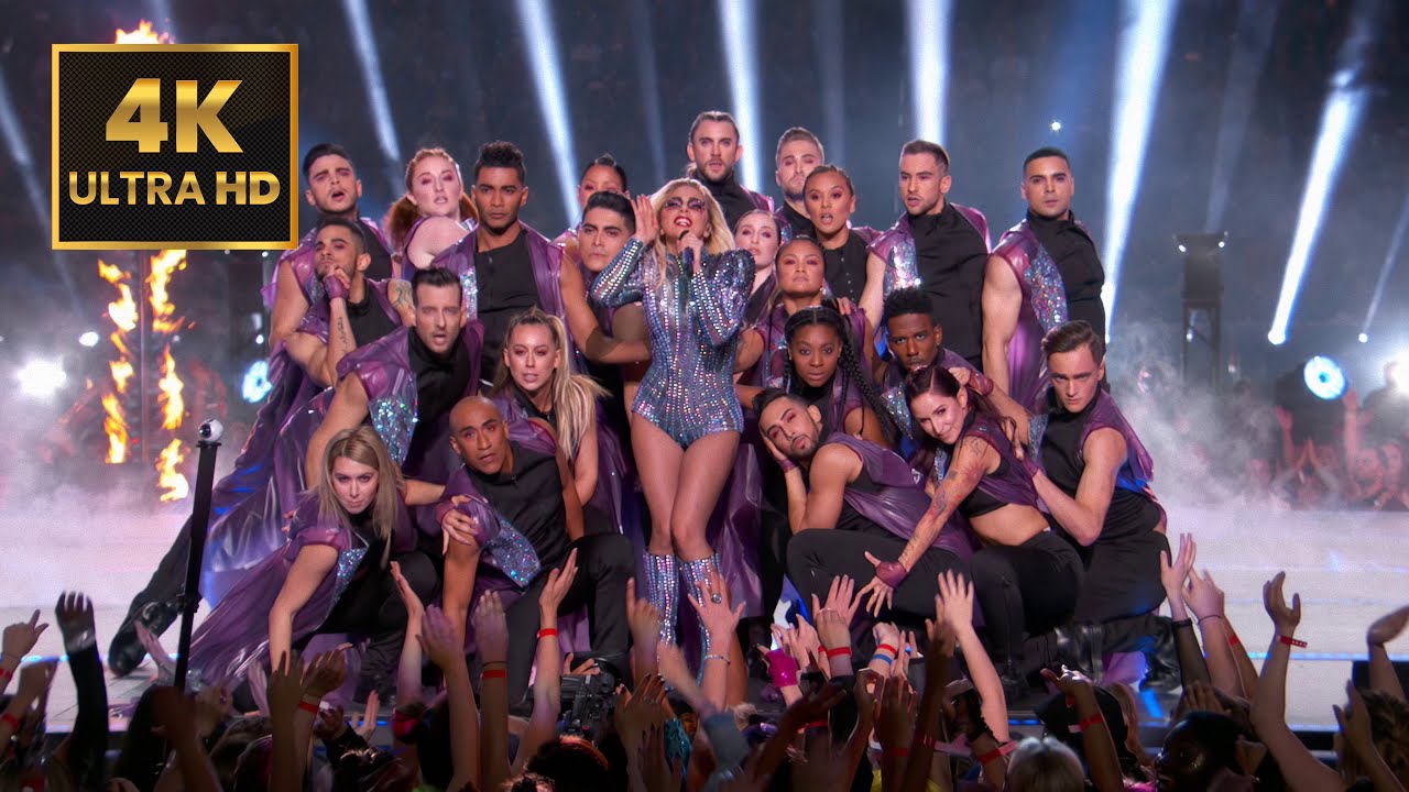 Lady Gaga | Super Bowl LI Halftime Show 2017 | 4K AI Upscale
